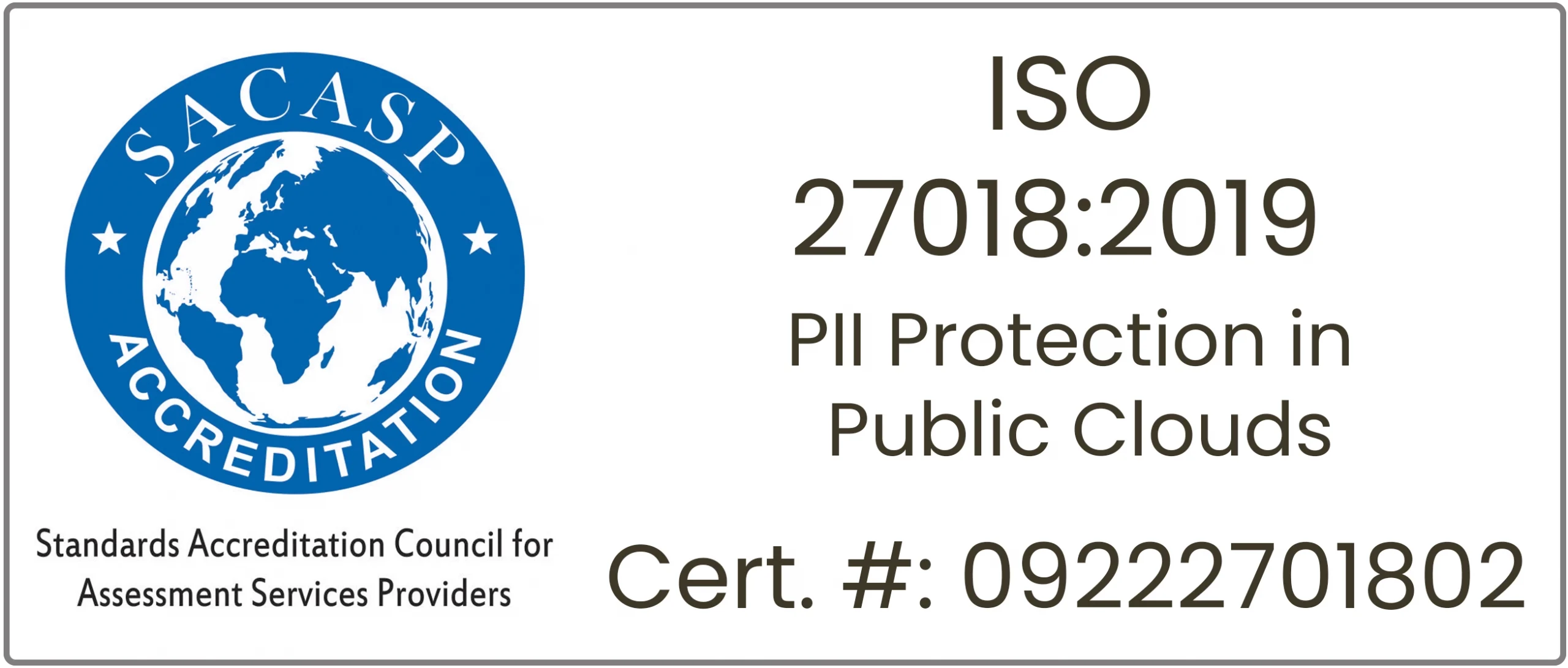 ISO/IEC 27018:2019 - PII Protection in Public Clouds